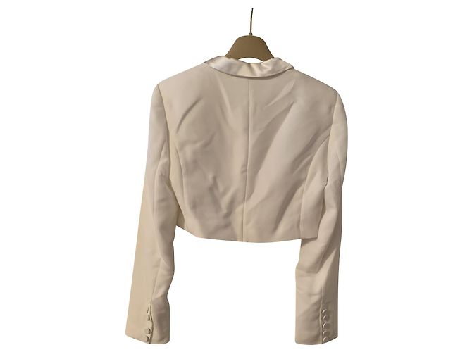 Casaco curto Alexis Mabille de smoking branco para Monoprix Fora de branco - vista 2