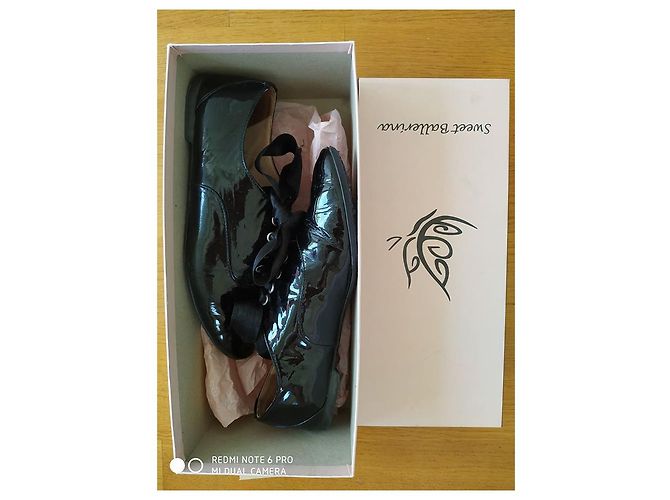 Autre Marque Dolce Ballerina 1233 vernice nera Nero - vista 4