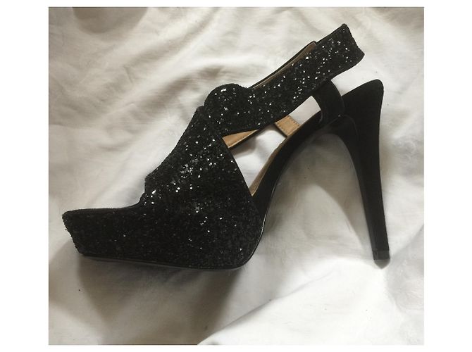 Décolleté Diane Von Furstenberg Zia Glitter Nere - vista 10