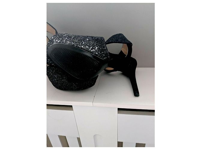 Décolleté Diane Von Furstenberg Zia Glitter Nere - vista 4