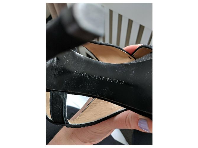 Décolleté Diane Von Furstenberg Zia Glitter Nere - vista 6