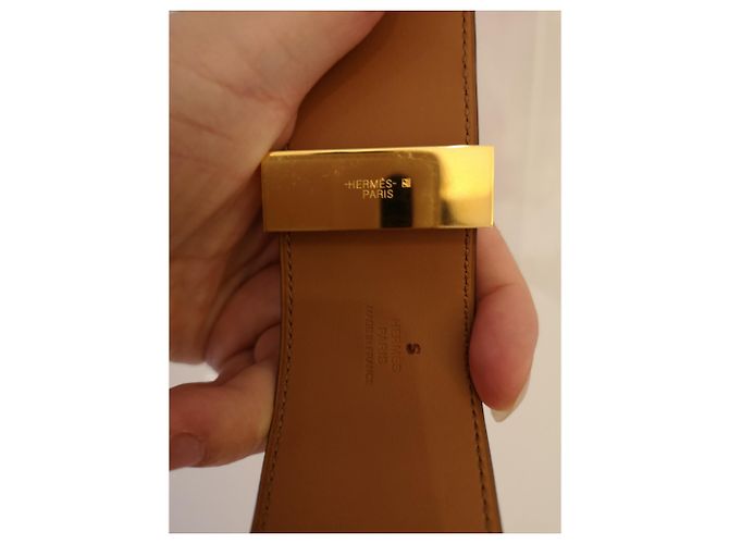 Bracciale con colletto per cani Hermès Arancione Corallo - vista 7