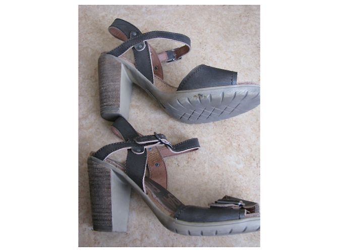 Sandali con tacco Palladium The D.M. in pelle marrone - vista 2