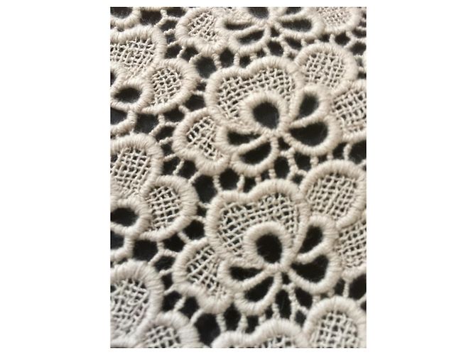 Diane Von Furstenberg Sarita Acorn Guipure Lace dress Brown Beige - view 8