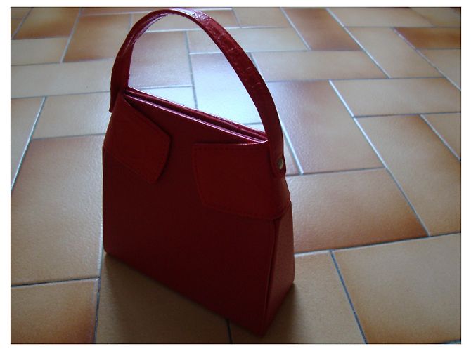Autre Marque Mini Borsa Rossa in Skaï Rosso - vista 4