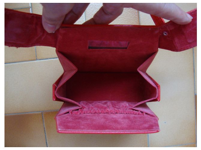 Autre Marque Mini Borsa Rossa in Skaï Rosso - vista 6