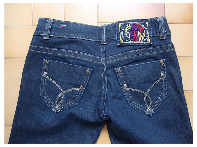 Autre Marque Jeans de denim crudo azul P & Y Talla 40 - vista 2