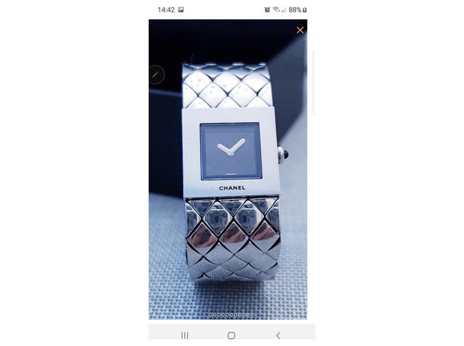 Chanel acolchoado Metálico - vista 11