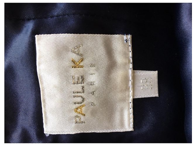 Set giacca e gonna in pizzo blu navy Paule Ka - vista 5