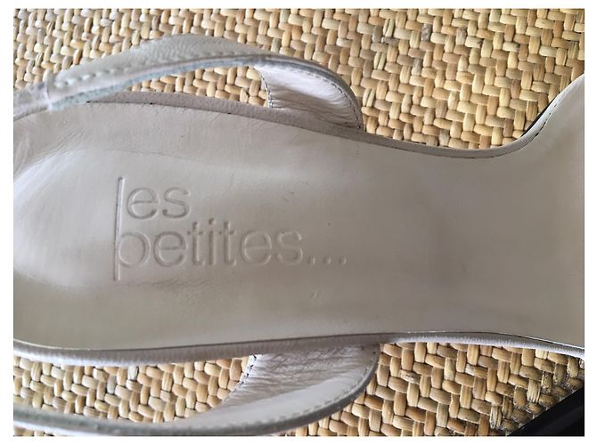 Les Petites Pumps aus Leder Eggshell Aus weiß - Ansicht 3