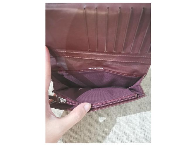 Chanel schwarze Lammfell Yen Brieftasche - Ansicht 3