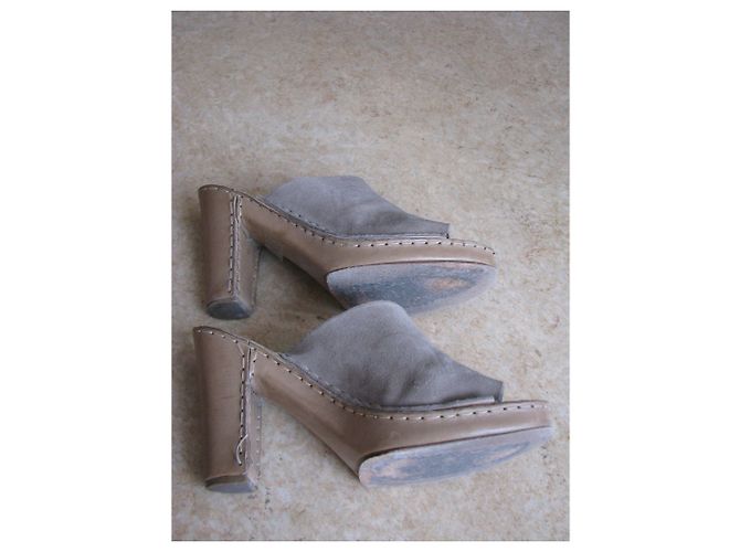 Autre Marque Mules QSP+ Beige Nubuck 39 - vista 2