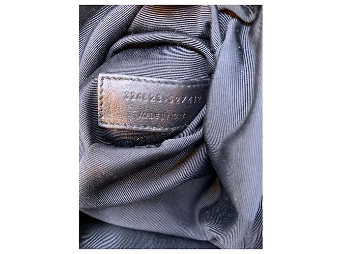 Jour Saint Laurent Borsa Day in pelle nera Nero - vista 13