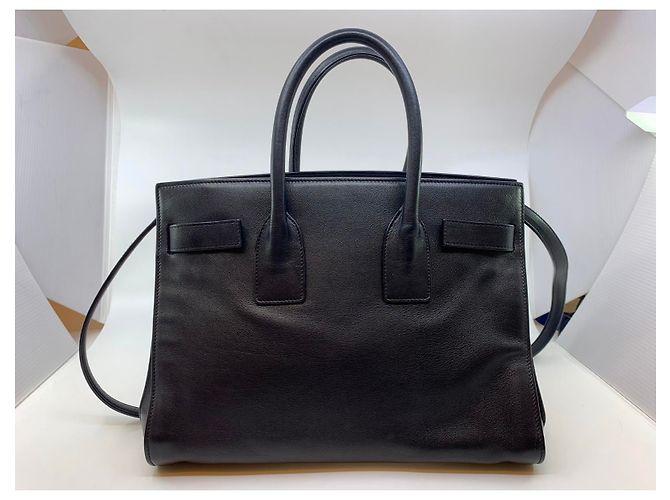 Jour Saint Laurent Borsa Day in pelle nera Nero - vista 3