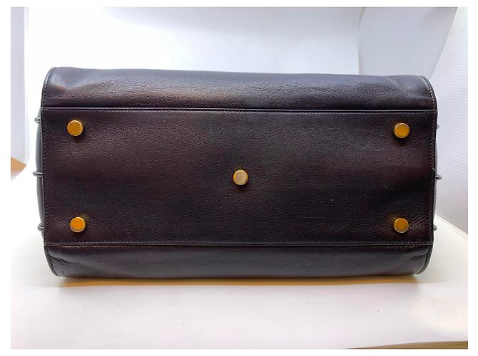 Jour Saint Laurent Borsa Day in pelle nera Nero - vista 6