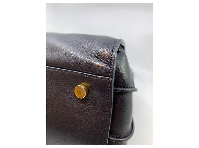 Jour Saint Laurent Borsa Day in pelle nera Nero - vista 8