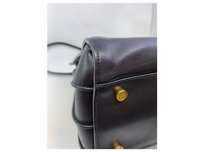 Jour Saint Laurent Borsa Day in pelle nera Nero - vista 9