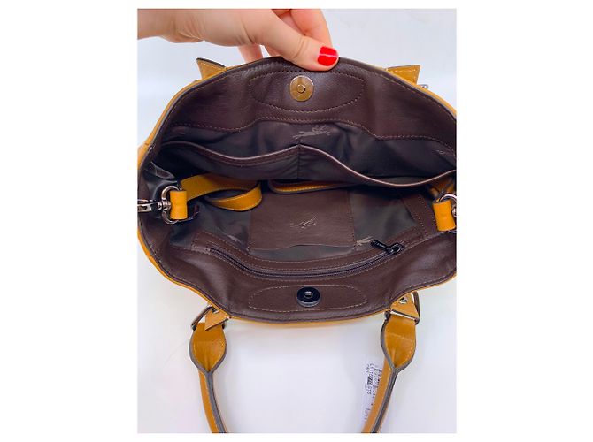 Longchamp 3D Ledertasche Hellbraun - Ansicht 7