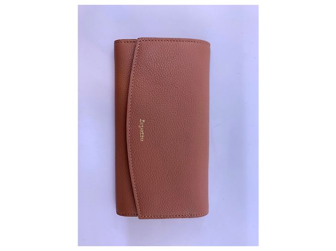 Cartera de repetto con solapa. Melocotón - vista 2