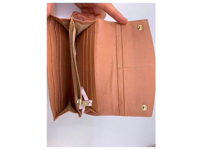 Cartera de repetto con solapa. Melocotón - vista 4