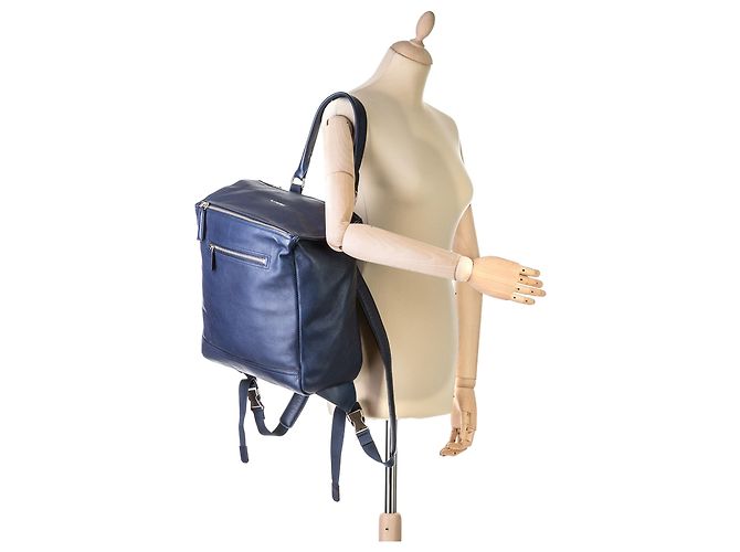 Sac à dos Pandora en cuir bleu Givenchy - vue 14
