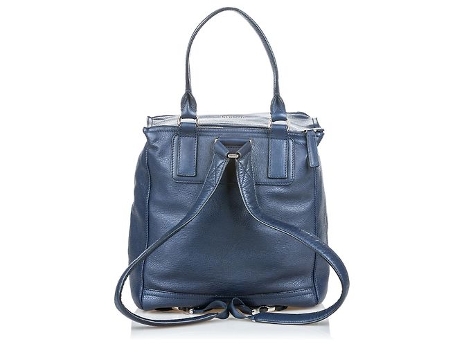 Sac à dos Pandora en cuir bleu Givenchy - vue 3