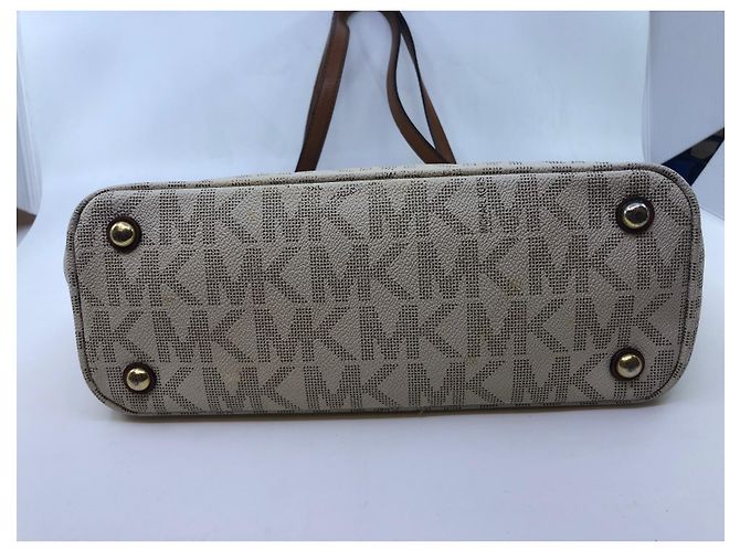 Borsa Michael Kors Signature Beige - vista 11