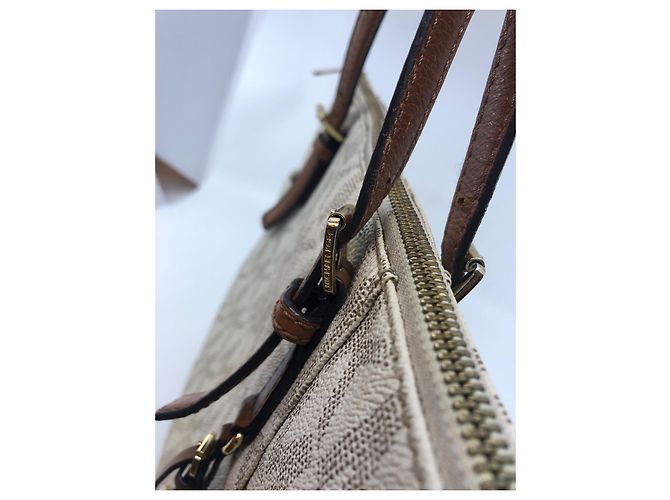 Borsa Michael Kors Signature Beige - vista 12
