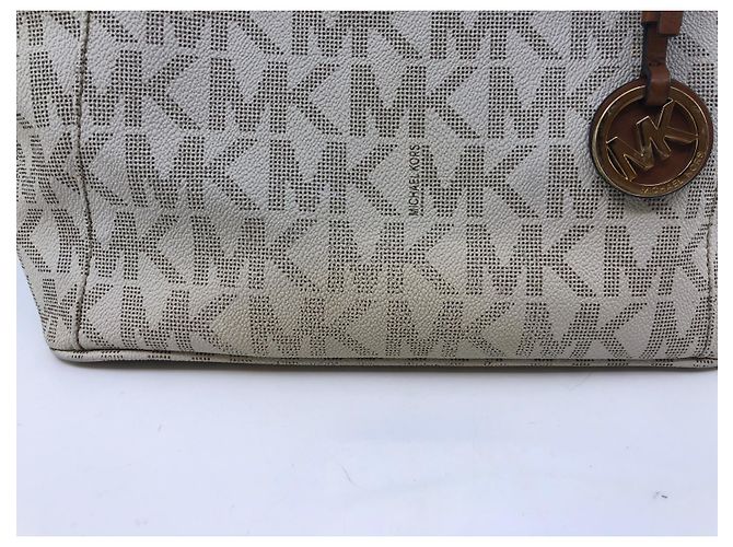 Borsa Michael Kors Signature Beige - vista 16