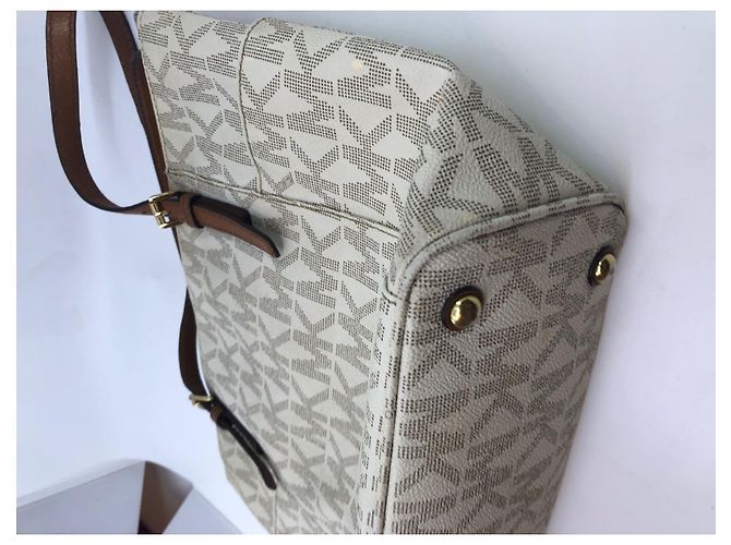 Borsa Michael Kors Signature Beige - vista 19