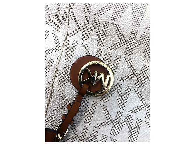 Borsa Michael Kors Signature Beige - vista 21