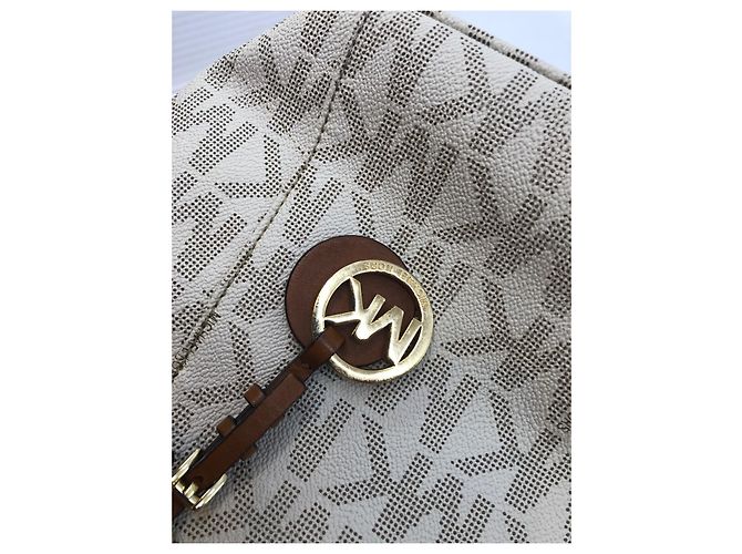 Borsa Michael Kors Signature Beige - vista 22