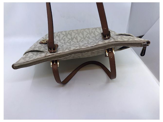 Borsa Michael Kors Signature Beige - vista 24