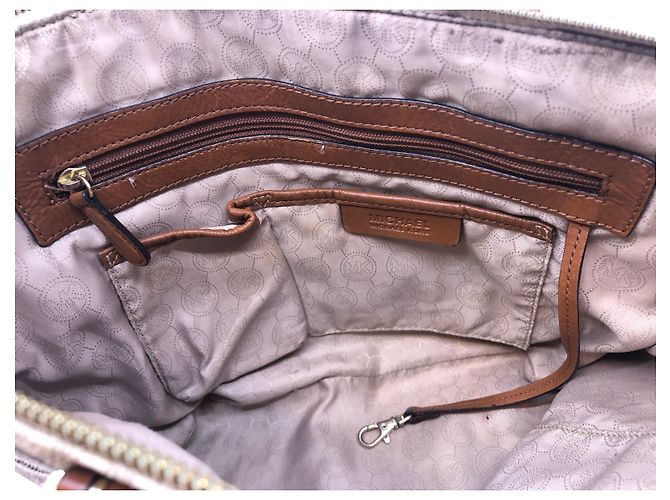 Borsa Michael Kors Signature Beige - vista 26