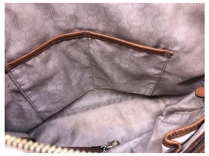 Borsa Michael Kors Signature Beige - vista 27