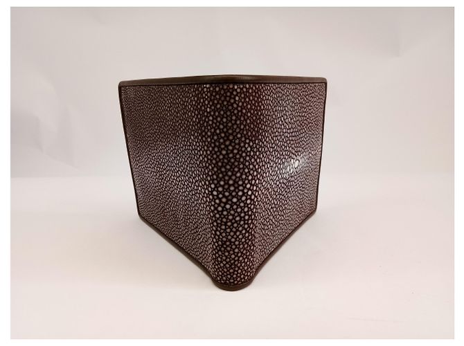 Autre Marque Wallet in chocolate stingray - view 5