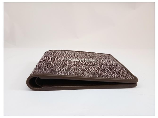 Autre Marque Wallet in chocolate stingray - view 6