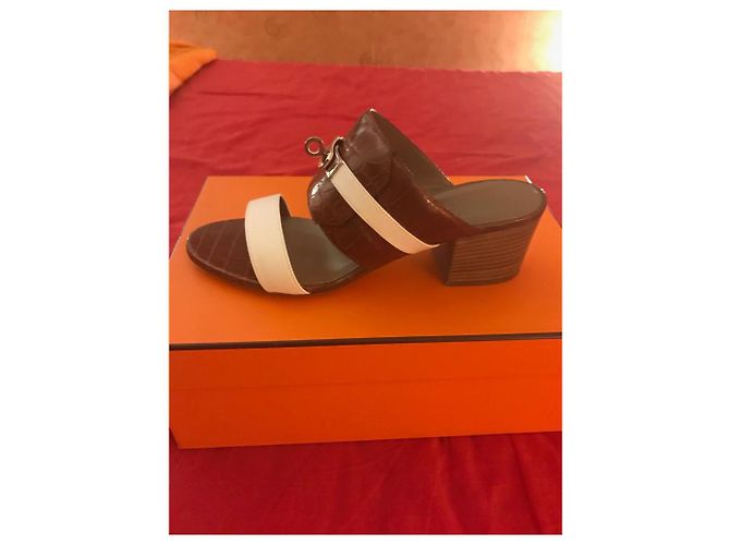 Hermès ovazione Marrone Bianco - vista 2