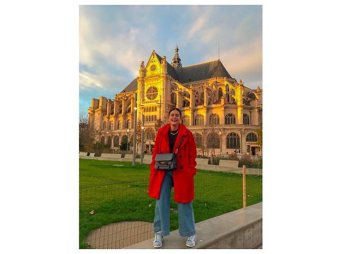Borsa a mano Proenza Schouler PS11 in pelle blu scuro - vista 9