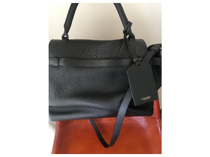 Borsa a mano Lancel Charlie modello piccolo nera in pelle Nero - vista 4
