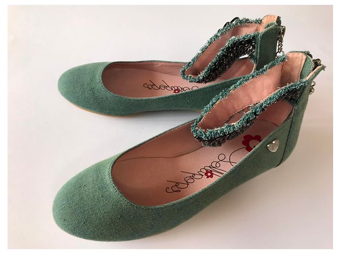 Autre Marque Nuove décolleté Lollipops in denim e pelle. fr 38 - vista 4