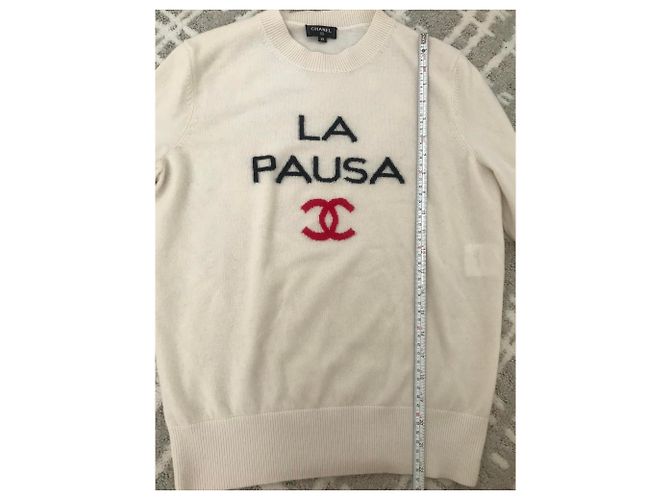 Chanel 2019 Suéter Cachemir La Pausa Blanco - vista 6