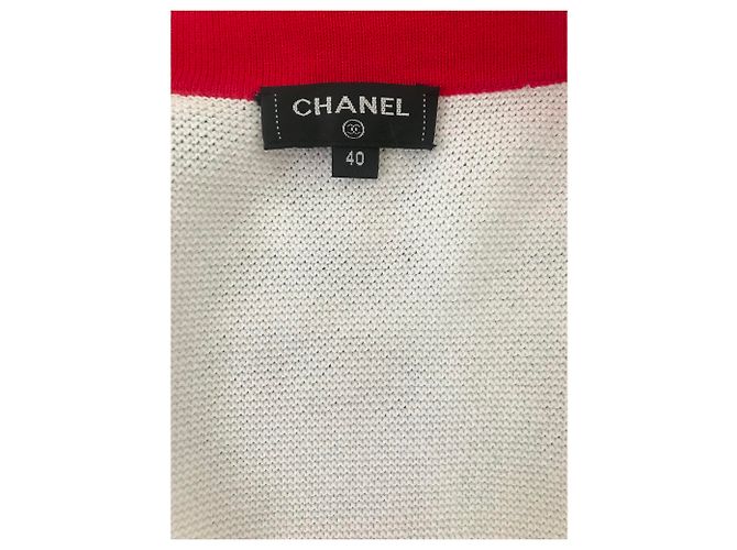 Chanel 2019 Cardigan bianco rosso - vista 4