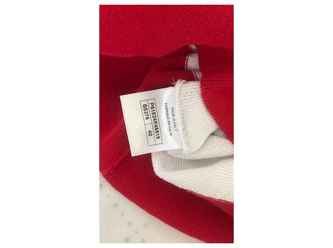 Chanel 2019 Cardigan bianco rosso - vista 5