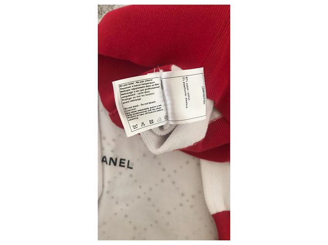 Chanel 2019 Cardigan bianco rosso - vista 6