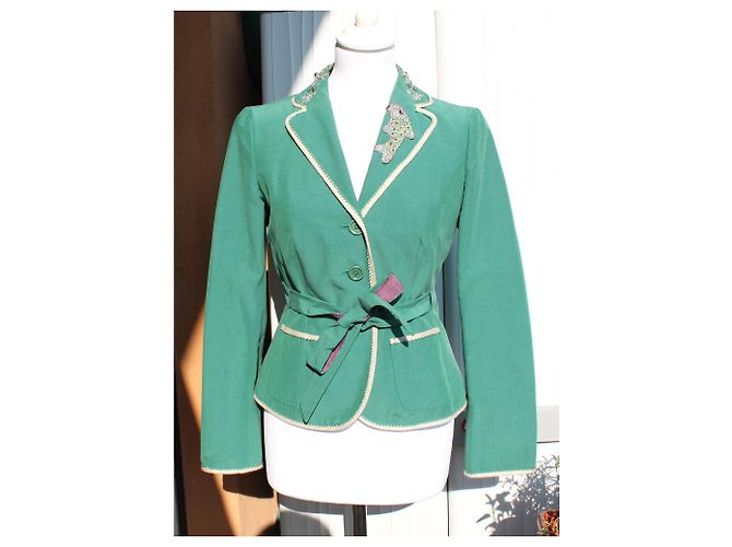 Wunderschöne Moschino Vintage Jacke Grün - Ansicht 10