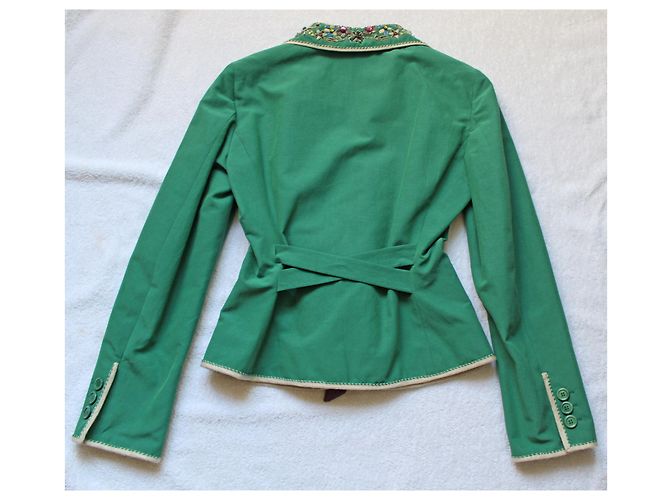 Wunderschöne Moschino Vintage Jacke Grün - Ansicht 2