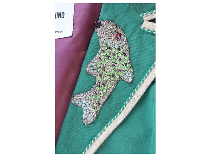 Wunderschöne Moschino Vintage Jacke Grün - Ansicht 4