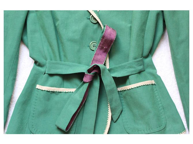 Wunderschöne Moschino Vintage Jacke Grün - Ansicht 6