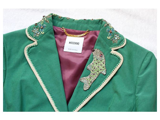 Wunderschöne Moschino Vintage Jacke Grün - Ansicht 7